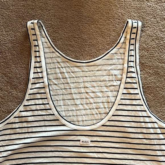 RVCA Low Back Striped High Neck Tank - Picture 3 of 4